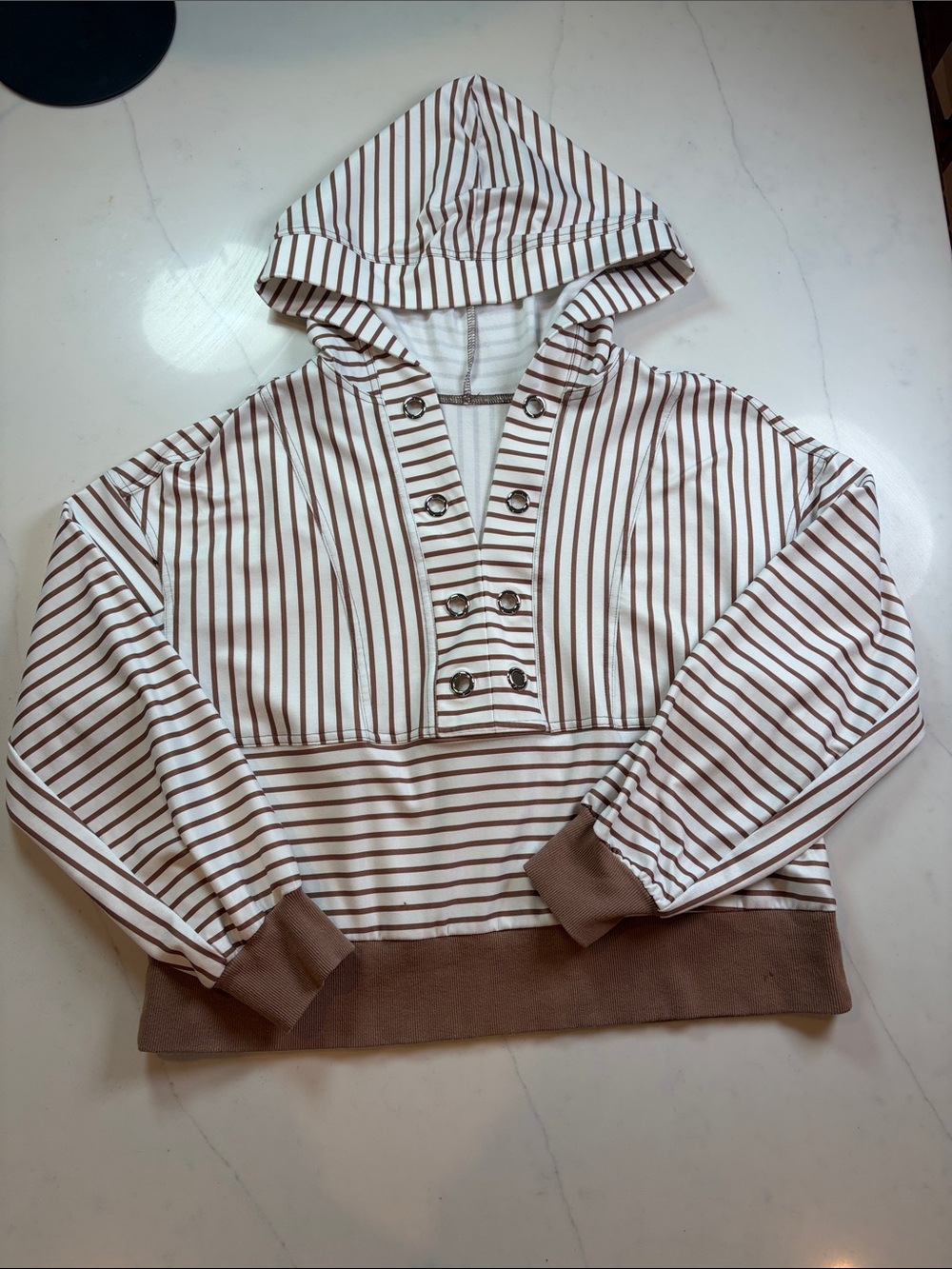 Women’s striped hoodie